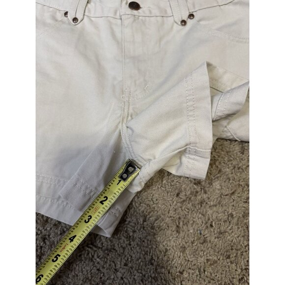 L.E.I. Vintage Cream White Shorts Mid Rise Y2k 90s Basic Casual Sz 28” - Picture 7 of 9